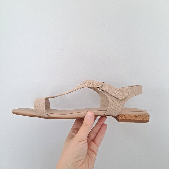 Vivaia Mia Tan T Strap Square Toe Sandals 10.5 42 - Picture 9 of 11